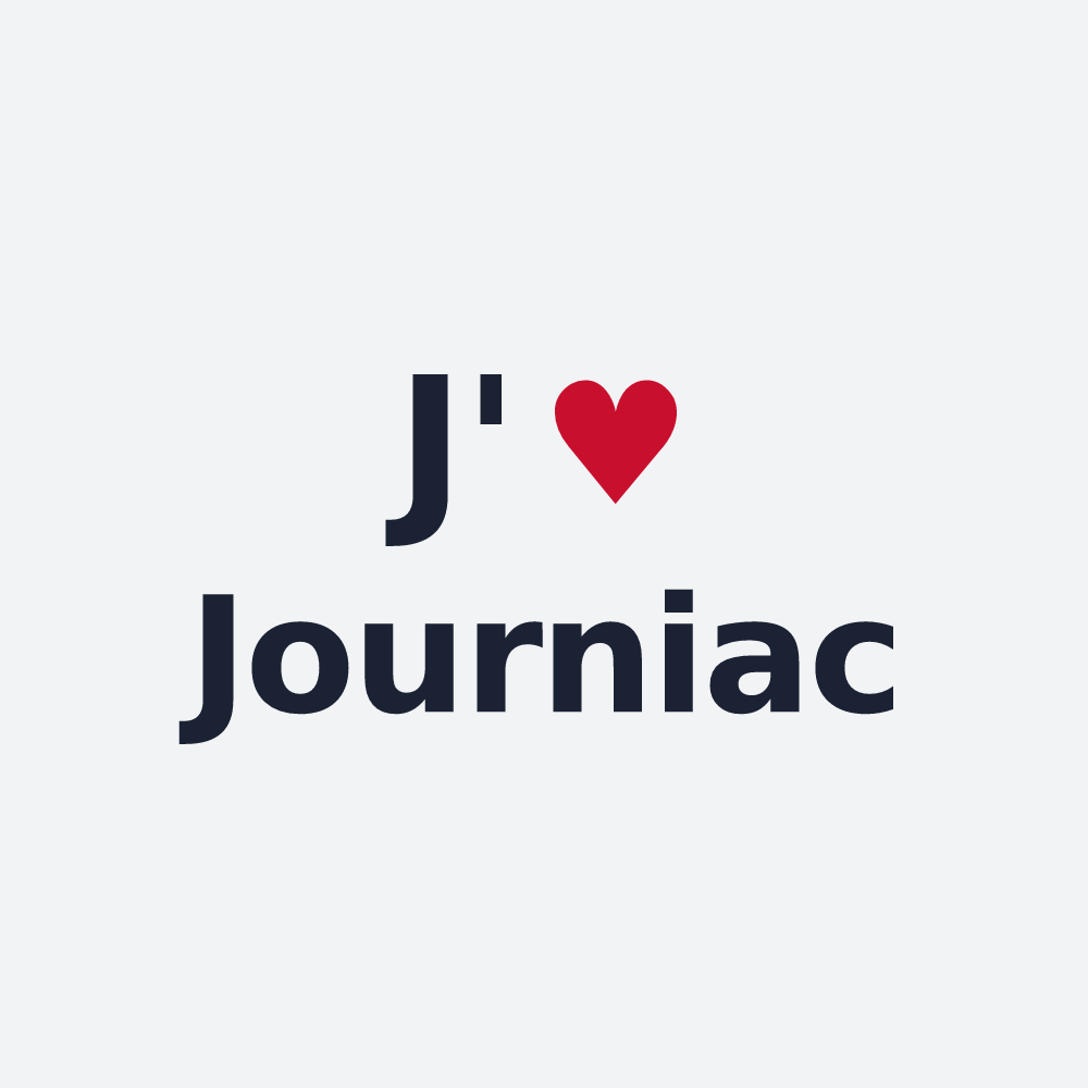 Poster personnalisé Journiac — design J'aime Journiac
