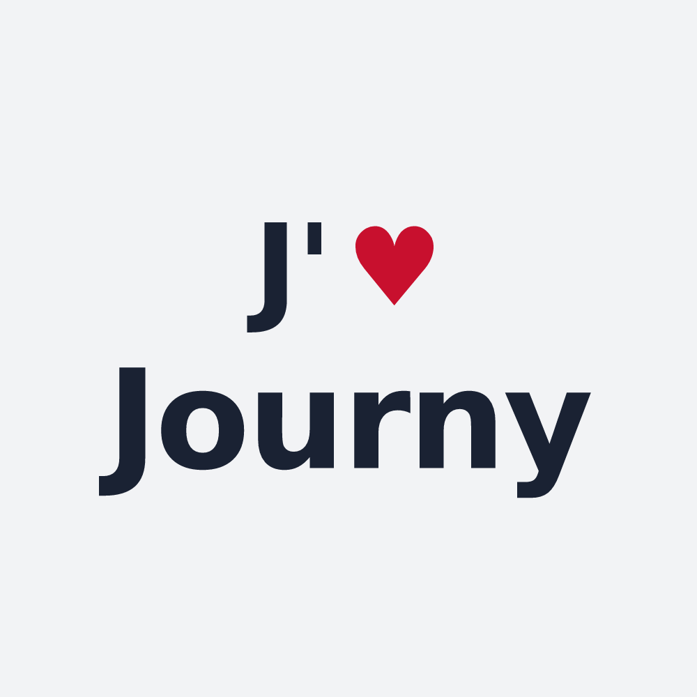Poster personnalisé Journy — design « J'aime Journy » imprimé sur le poster