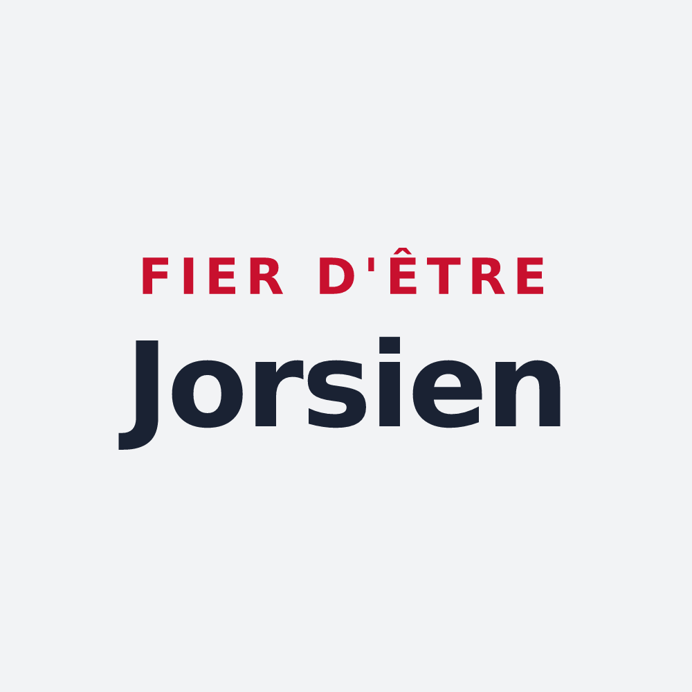 Poster « Fier d'être Jorsien » — design pour Jours-lès-Baigneux