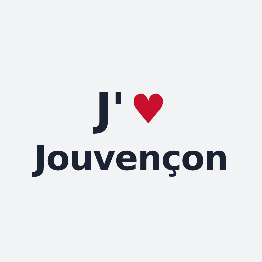 Poster personnalisé Jouvençon — design J'aime Jouvençon