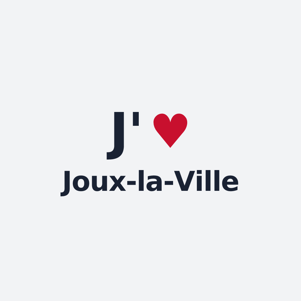 Poster personnalisé Joux-la-Ville — design J'aime Joux-la-Ville