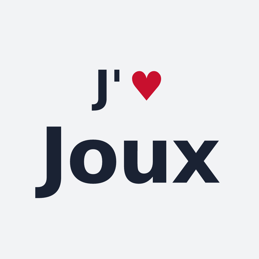 Poster personnalisé Joux — design J'aime Joux