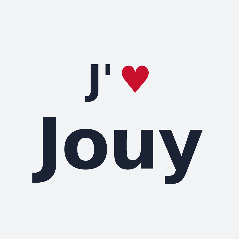 Poster personnalisé Jouy — design J'aime Jouy