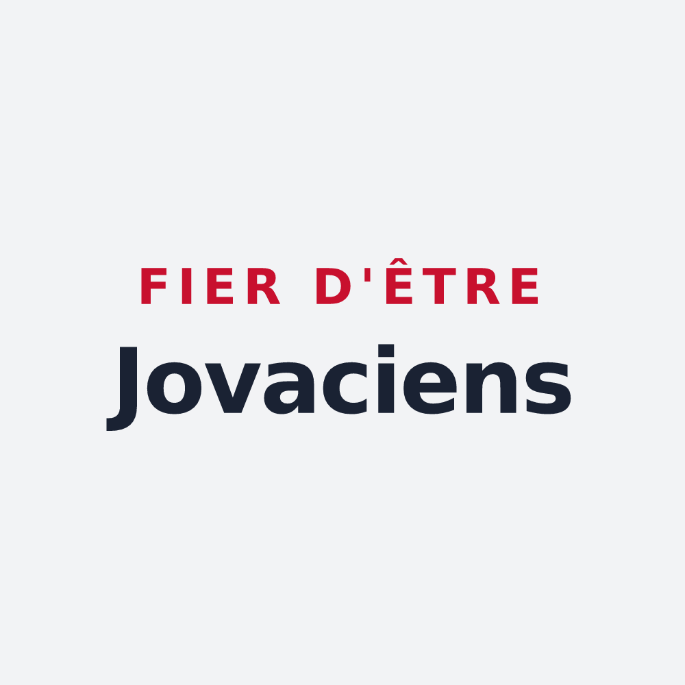 Poster « Fier d'être Jovaciens » — design pour Jouy-en-Josas