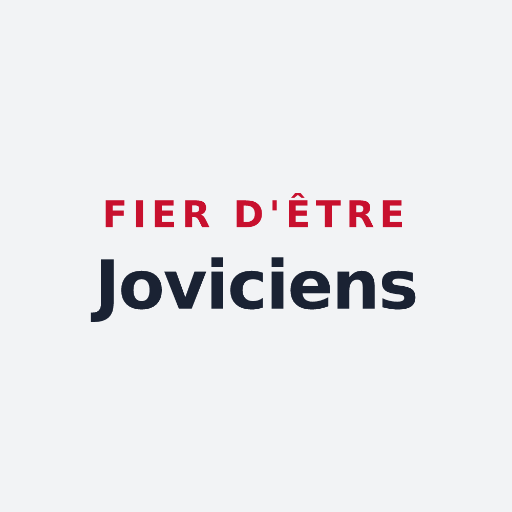 Poster « Fier d'être Joviciens » — design pour Jouy-en-Pithiverais