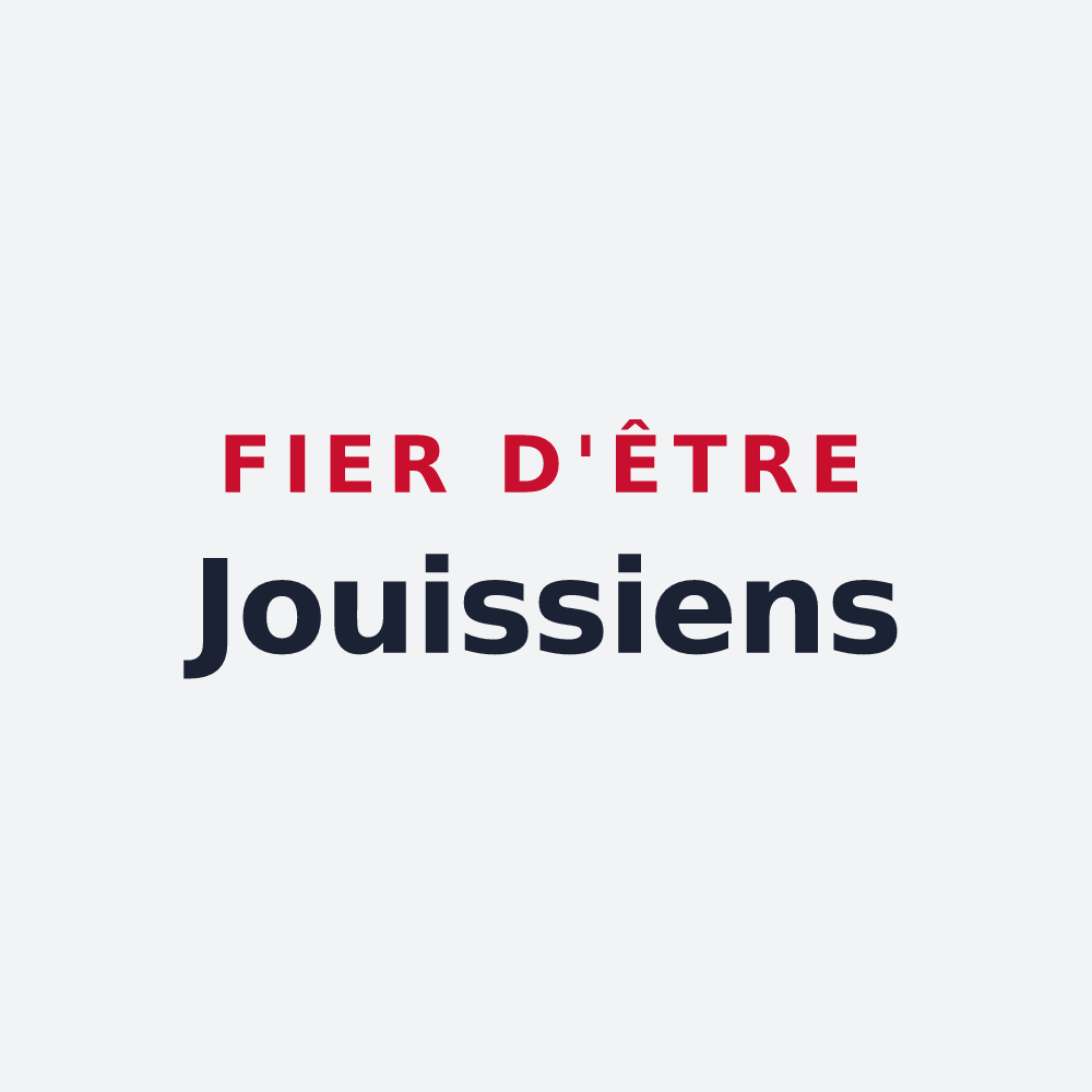 Poster « Fier d'être Jouissiens » — design pour Jouy-lès-Reims