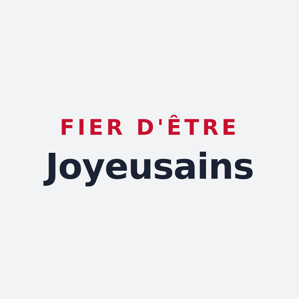Poster « Fier d'être Joyeusains » — design pour Joyeuse