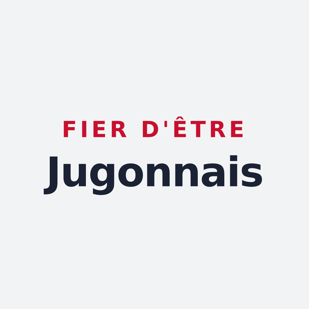 Poster « Fier d'être Jugonnais » — design pour Jugon-les-Lacs