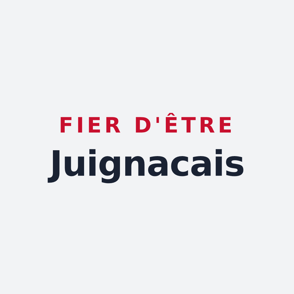 Poster « Fier d'être Juignacais » — design pour Juignac