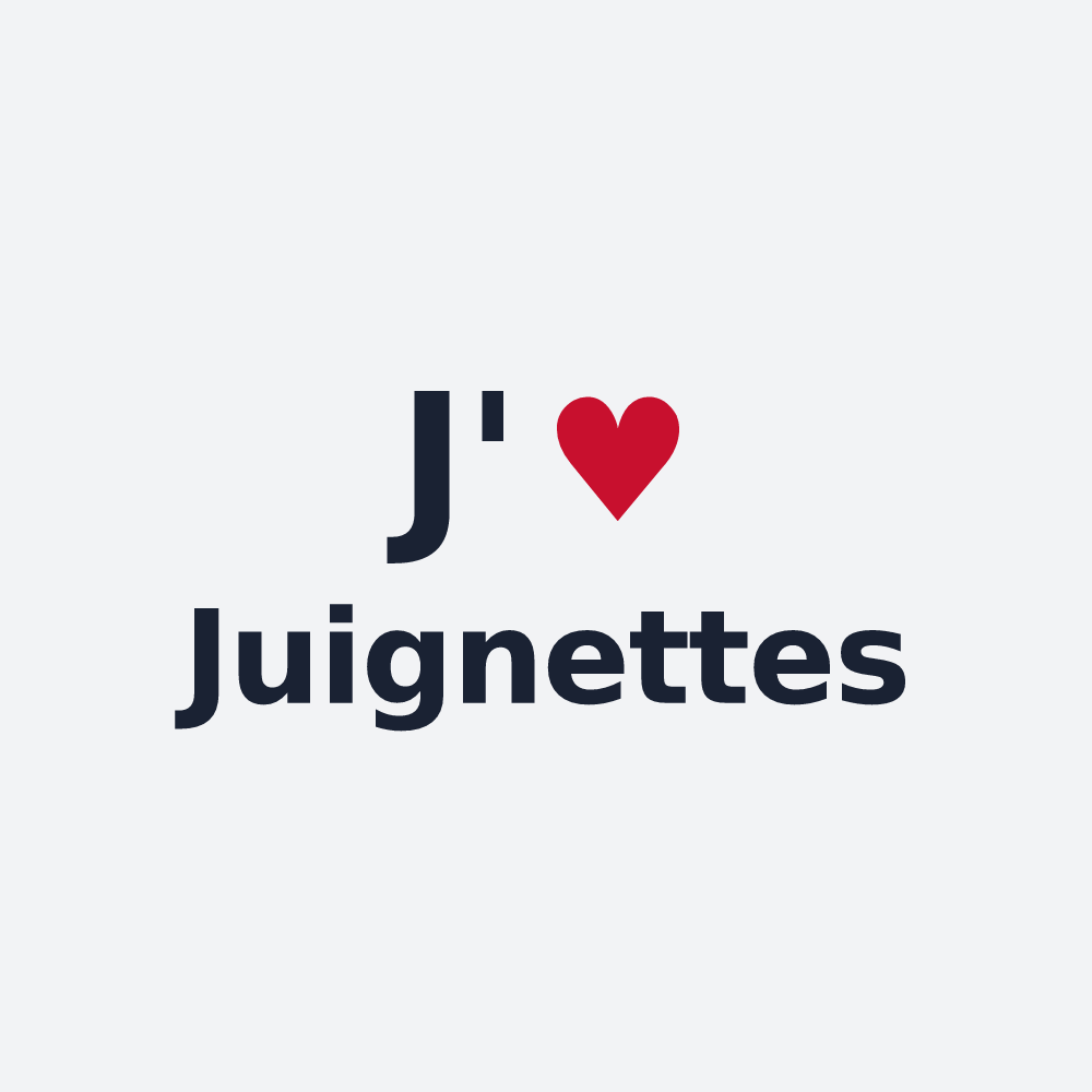 Poster personnalisé Juignettes — design J'aime Juignettes