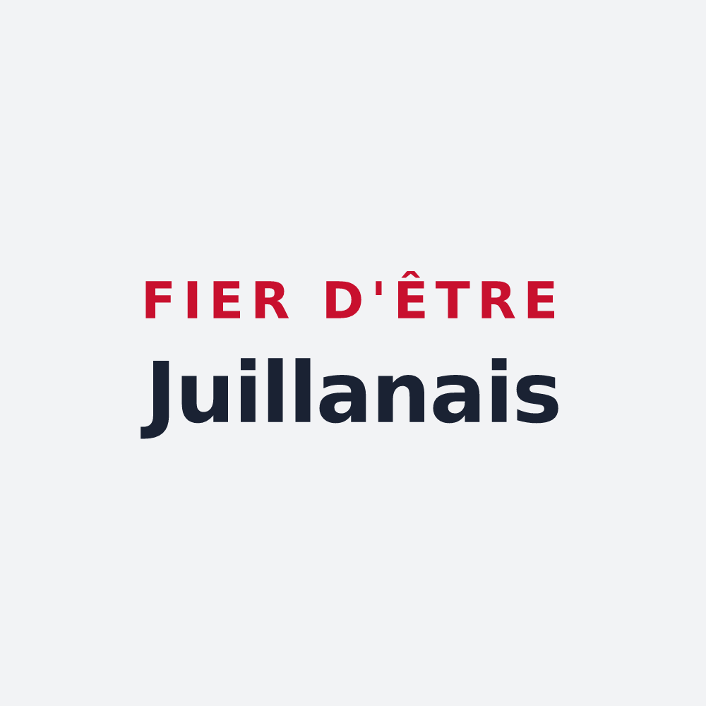 Poster « Fier d'être Juillanais » — design pour Juillan