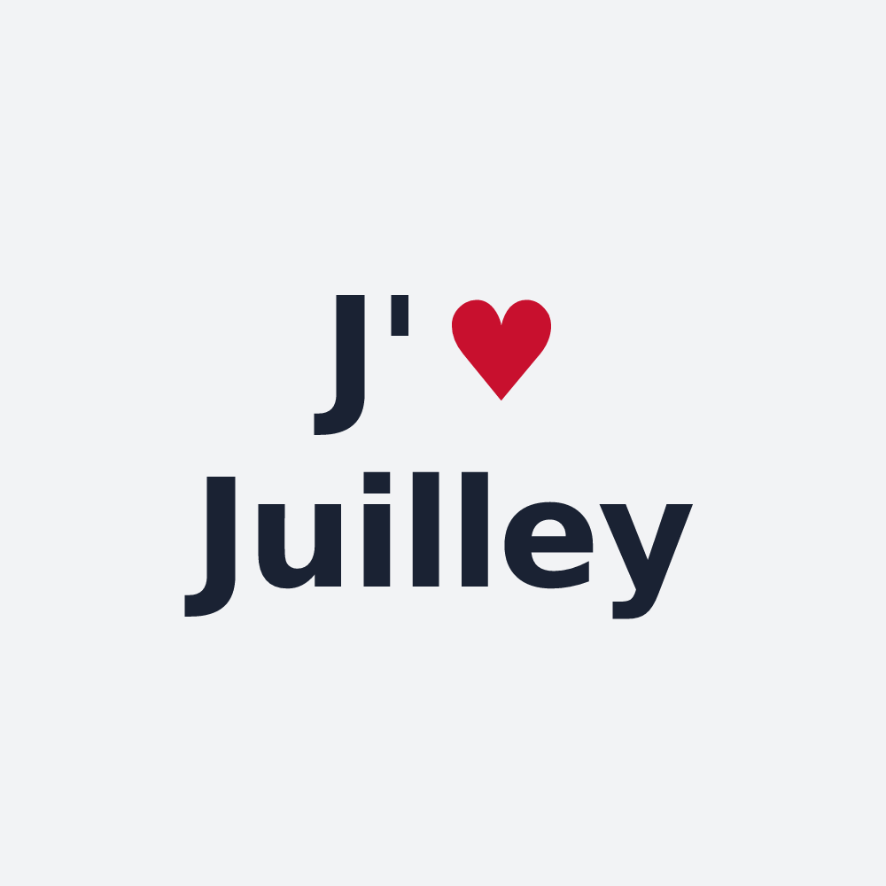 Poster personnalisé Juilley — design J'aime Juilley