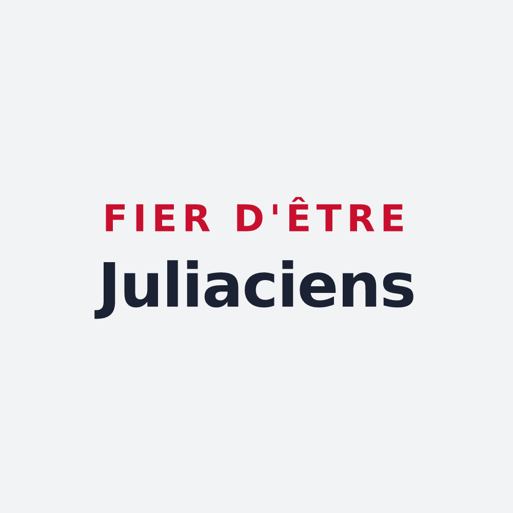Poster « Fier d'être Juliaciens » — design pour Juilly