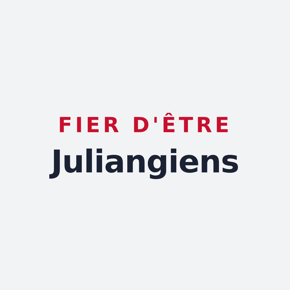 Poster « Fier d'être Juliangiens » — design pour Julianges