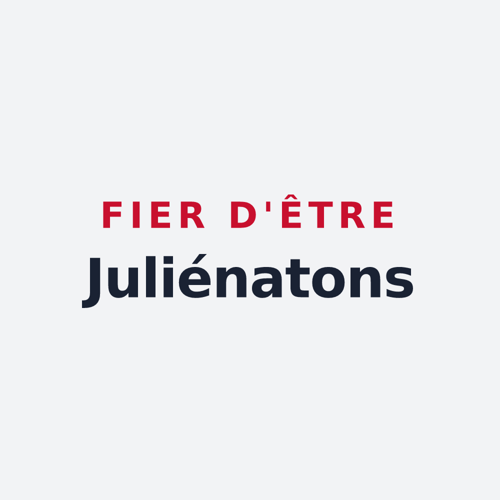Poster « Fier d'être Juliénatons » — design pour Juliénas
