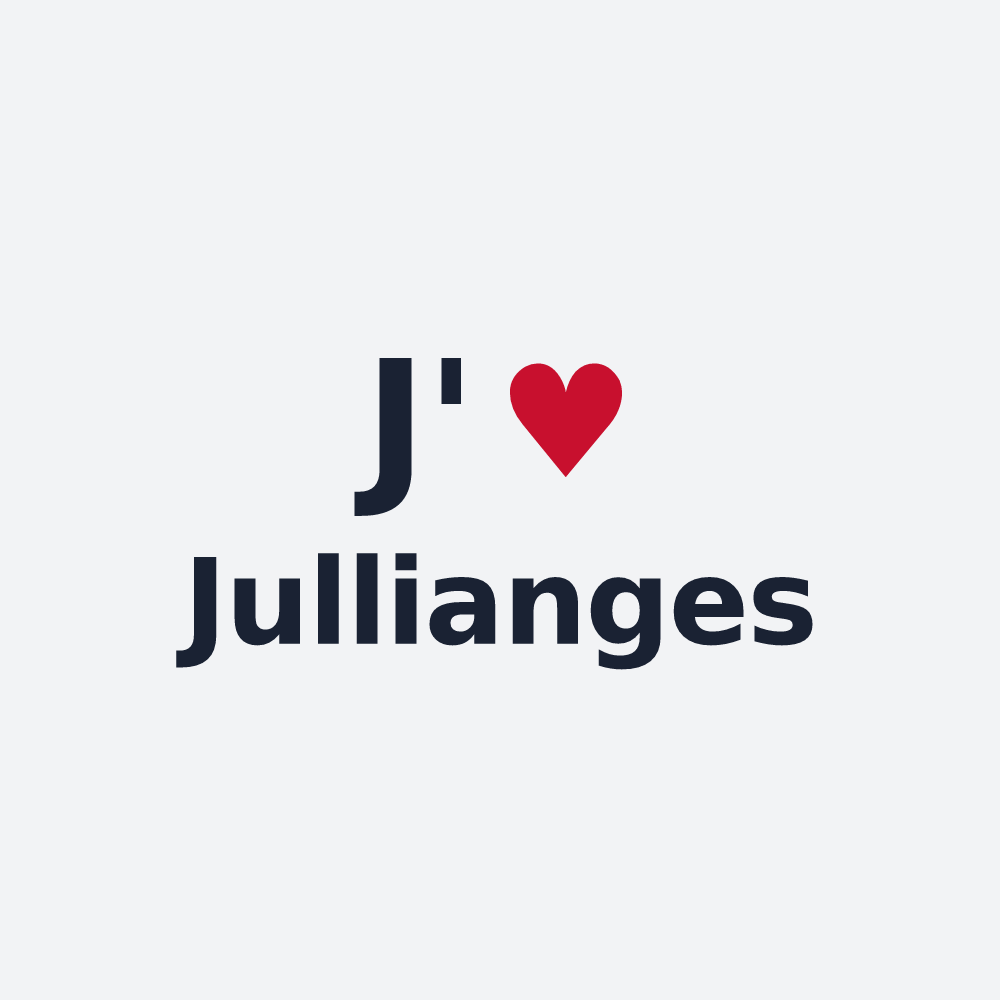 Poster personnalisé Jullianges — design J'aime Jullianges