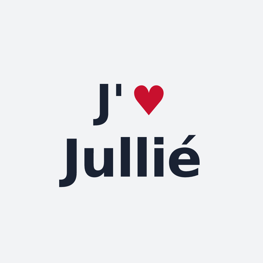 Poster personnalisé Jullié — design J'aime Jullié
