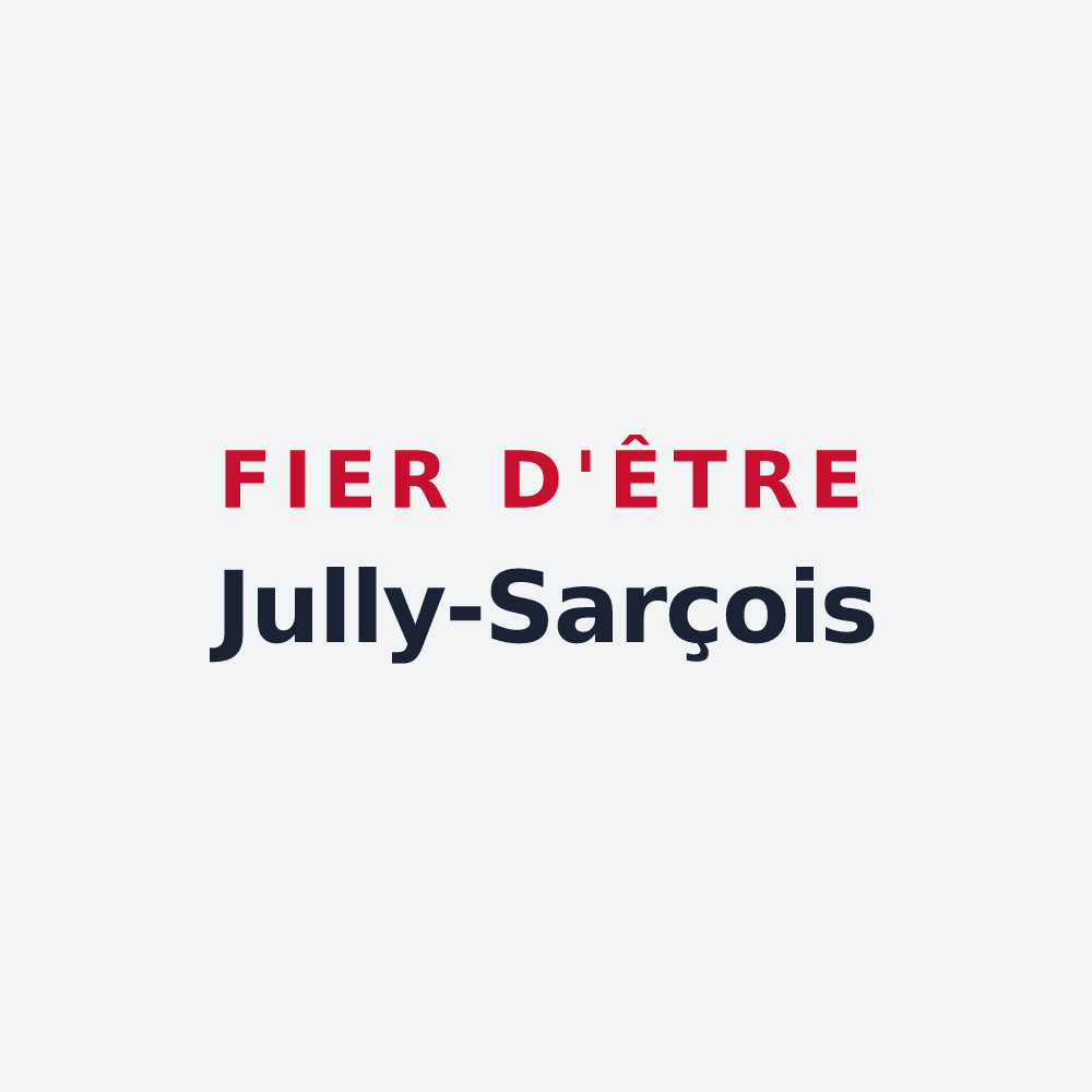 Poster « Fier d'être Jully-Sarçois » — design pour Jully-sur-Sarce