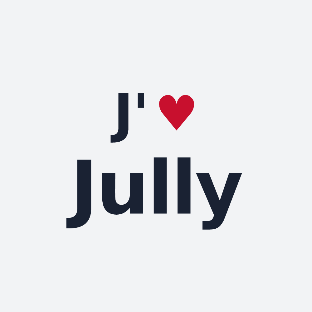 Poster personnalisé Jully — design J'aime Jully