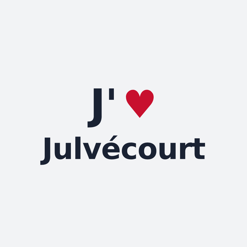 Poster personnalisé Julvécourt — design J'aime Julvécourt