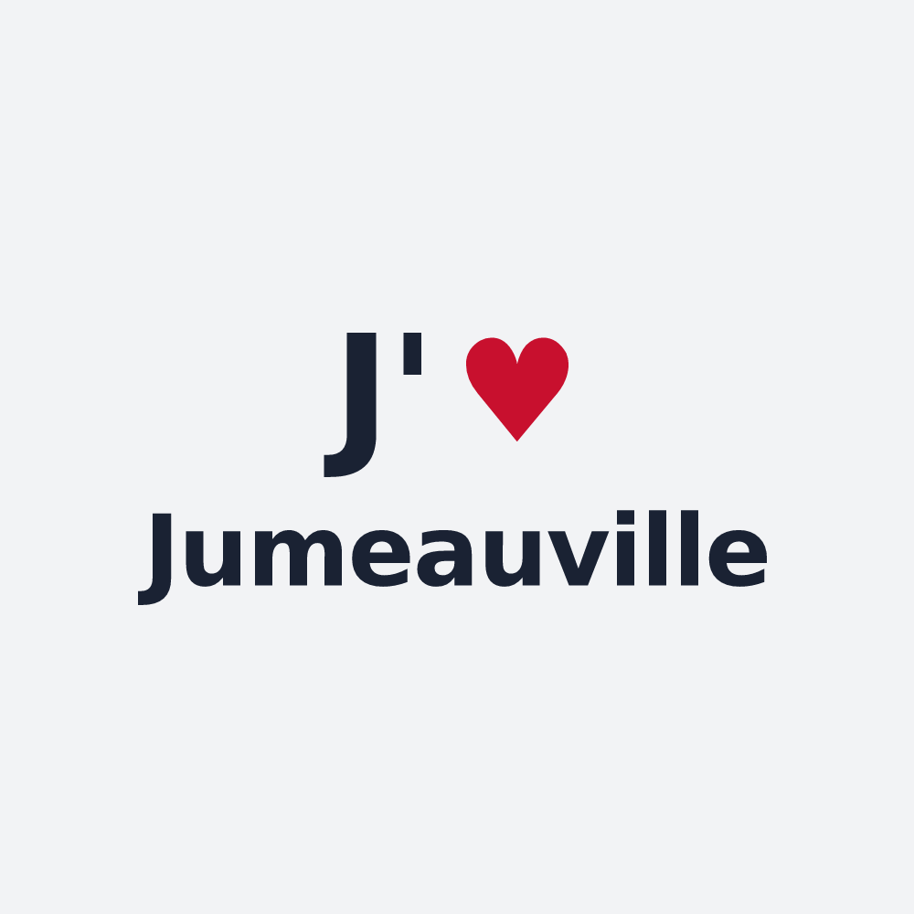 Poster personnalisé Jumeauville — design J'aime Jumeauville
