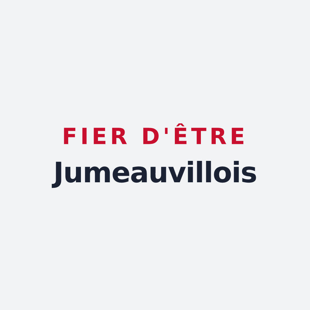 Poster « Fier d'être Jumeauvillois » — design pour Jumeauville