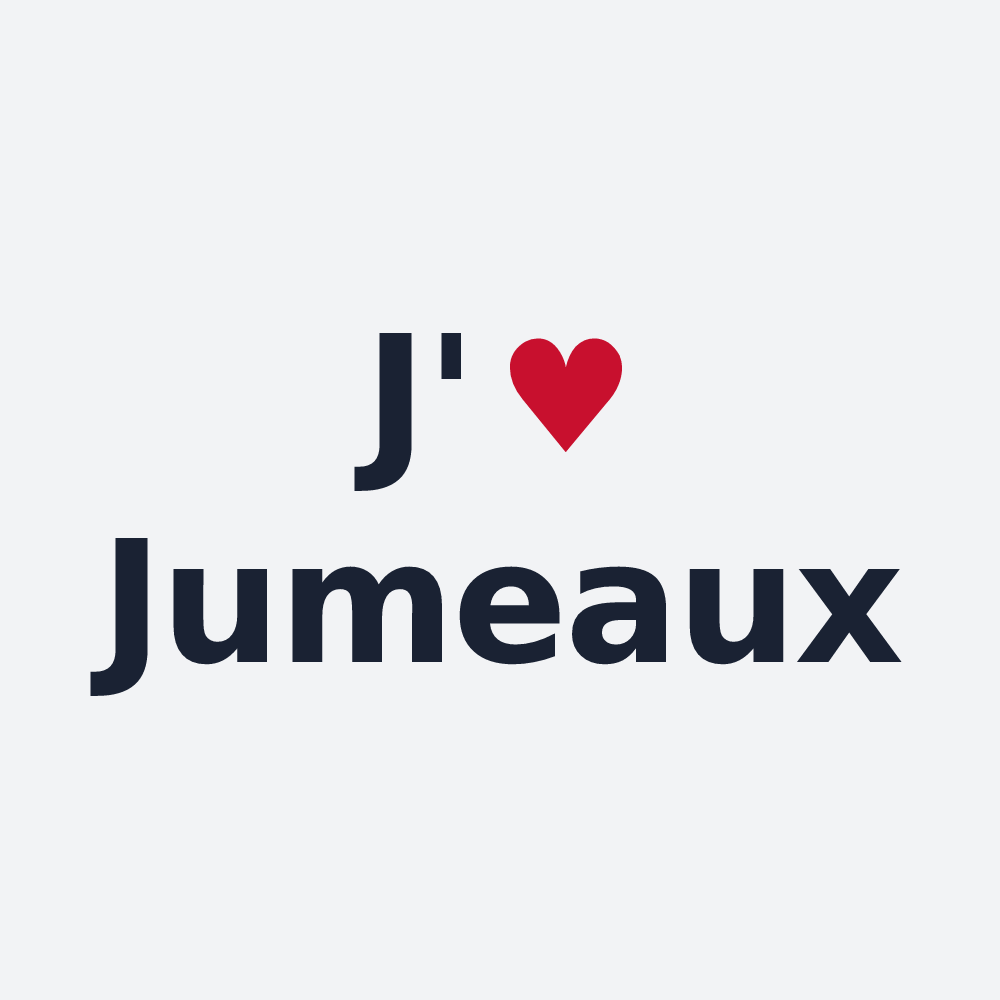 Poster personnalisé Jumeaux — design J'aime Jumeaux