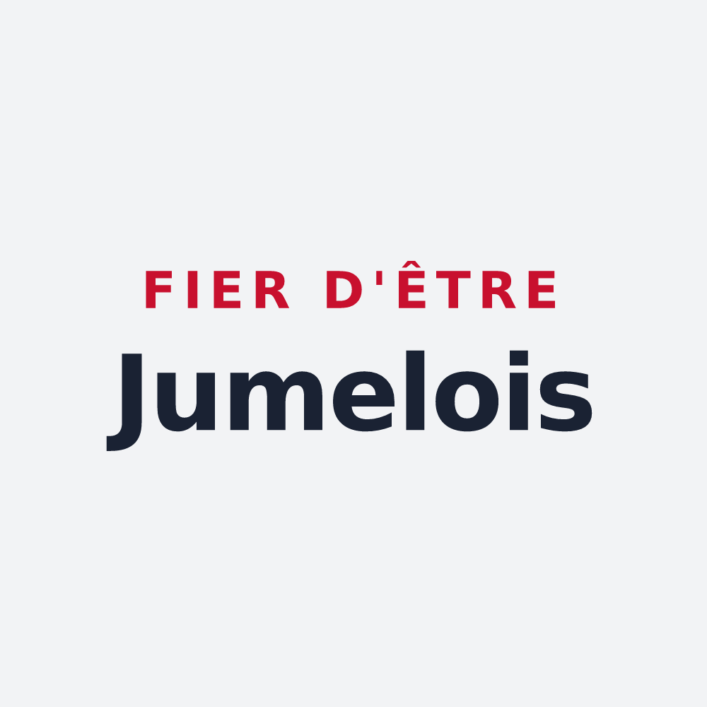 Poster « Fier d'être Jumelois » — design pour Jumel