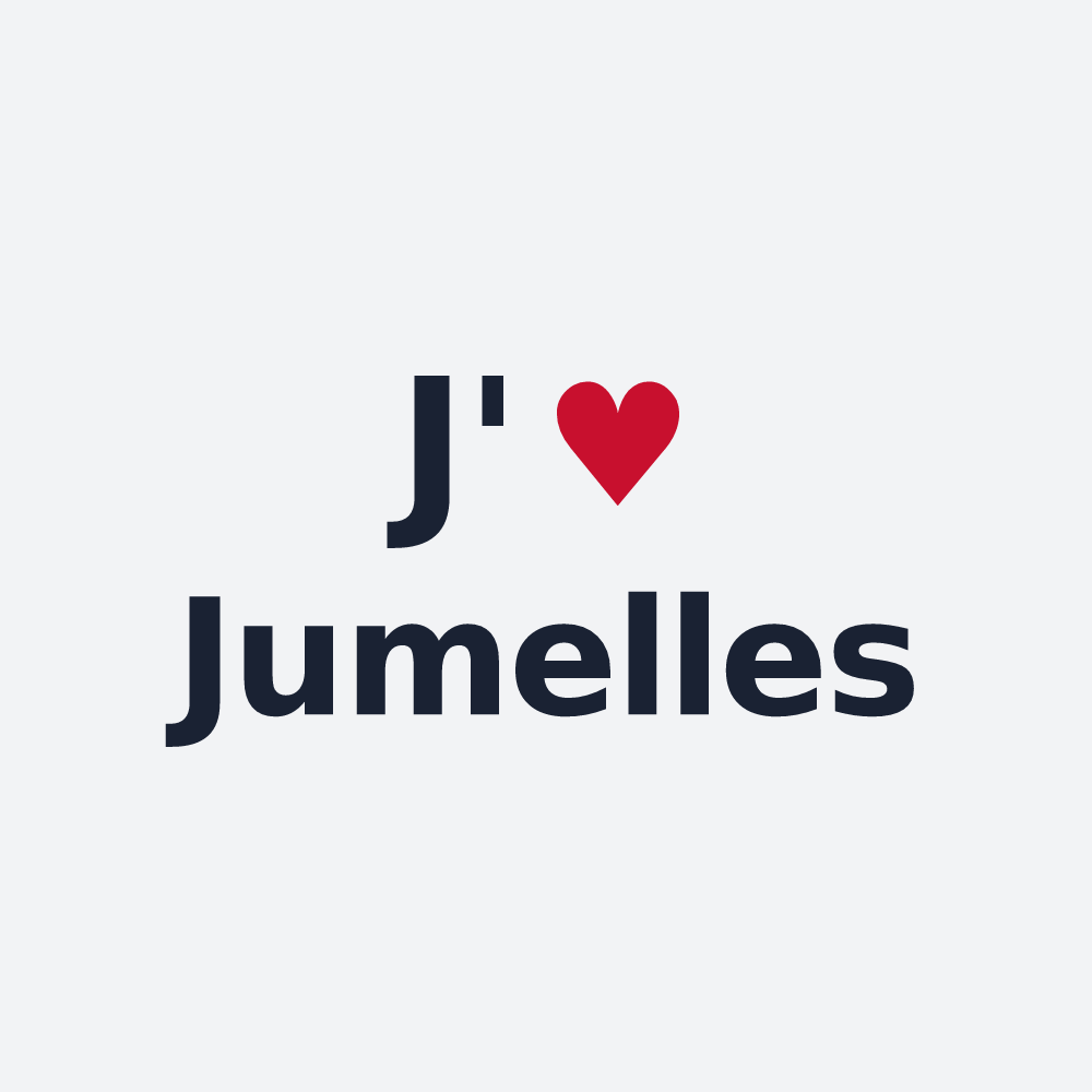 Poster personnalisé Jumelles — design J'aime Jumelles
