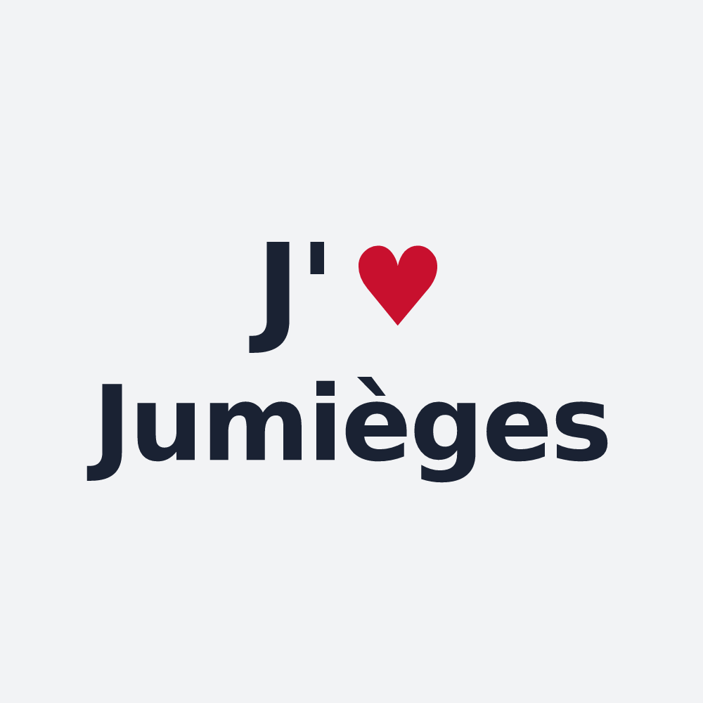 Poster personnalisé Jumièges — design J'aime Jumièges