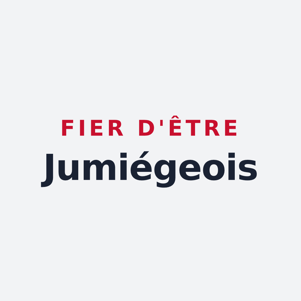 Poster « Fier d'être Jumiégeois » — design pour Jumièges