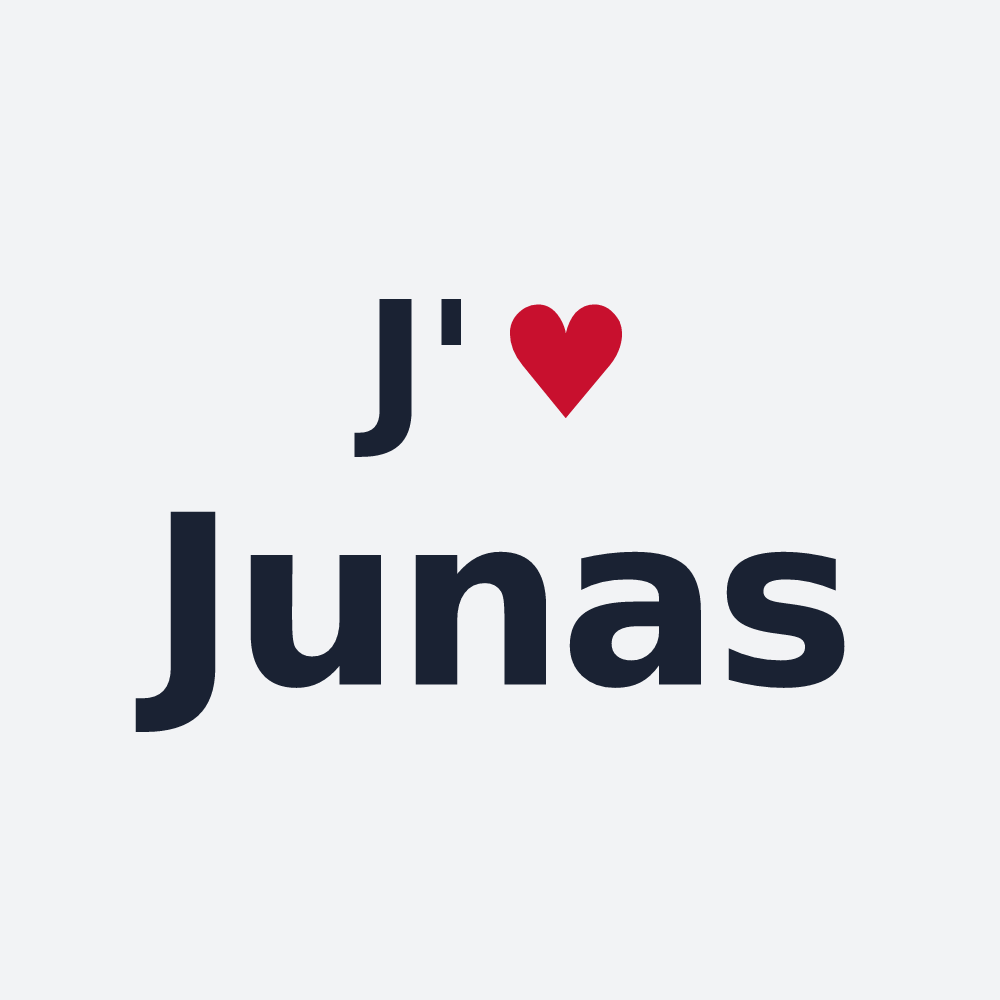 Poster personnalisé Junas — design J'aime Junas