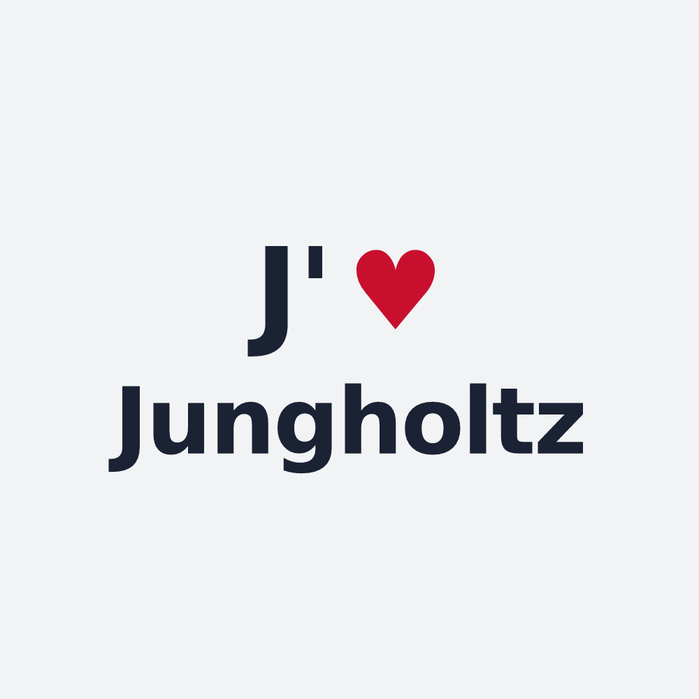 Poster personnalisé Jungholtz — design J'aime Jungholtz