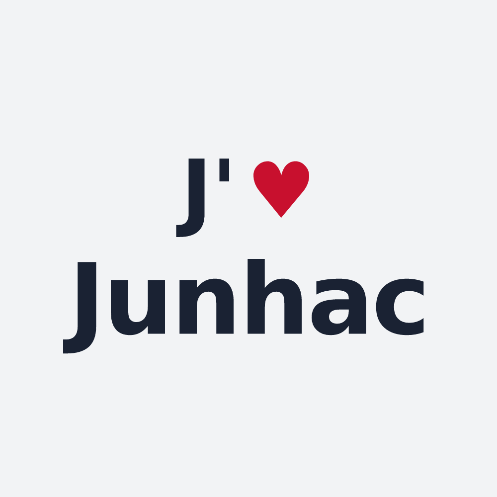 Poster personnalisé Junhac — design J'aime Junhac