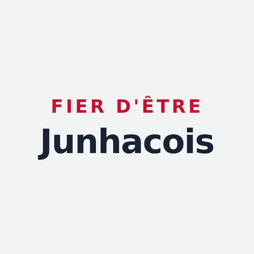 Poster « Fier d'être Junhacois » — design pour Junhac