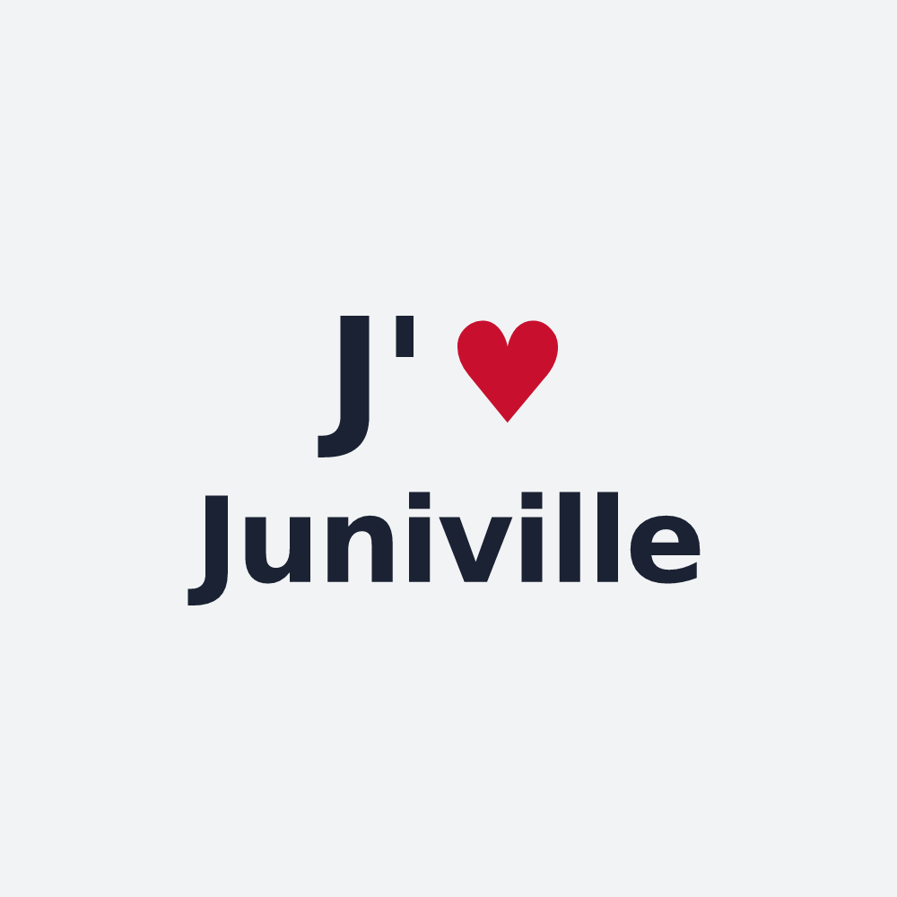 Poster personnalisé Juniville — design J'aime Juniville