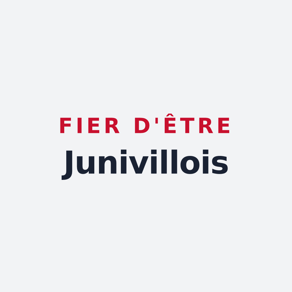 Poster « Fier d'être Junivillois » — design pour Juniville