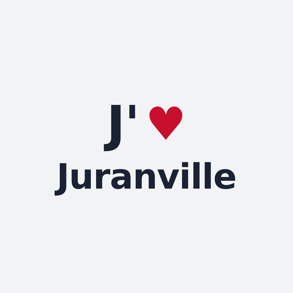 Poster personnalisé Juranville — design J'aime Juranville
