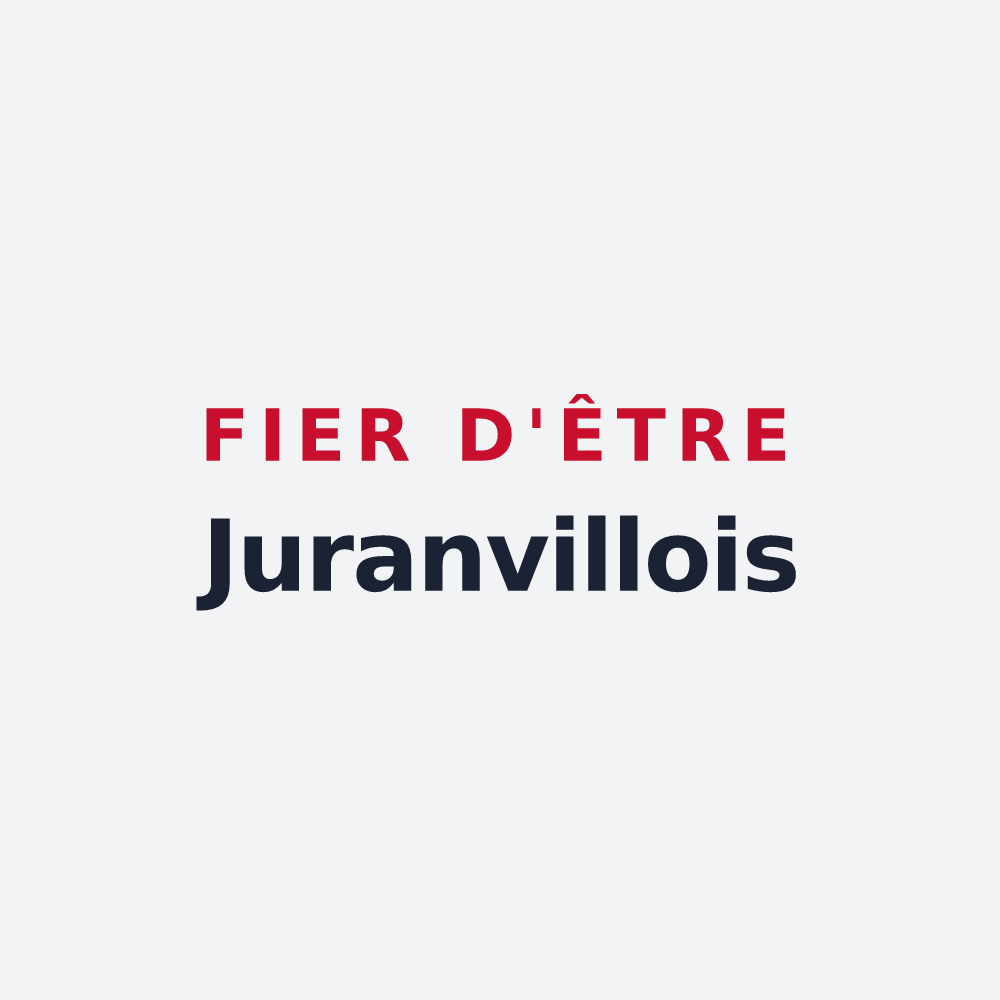 Poster « Fier d'être Juranvillois » — design pour Juranville