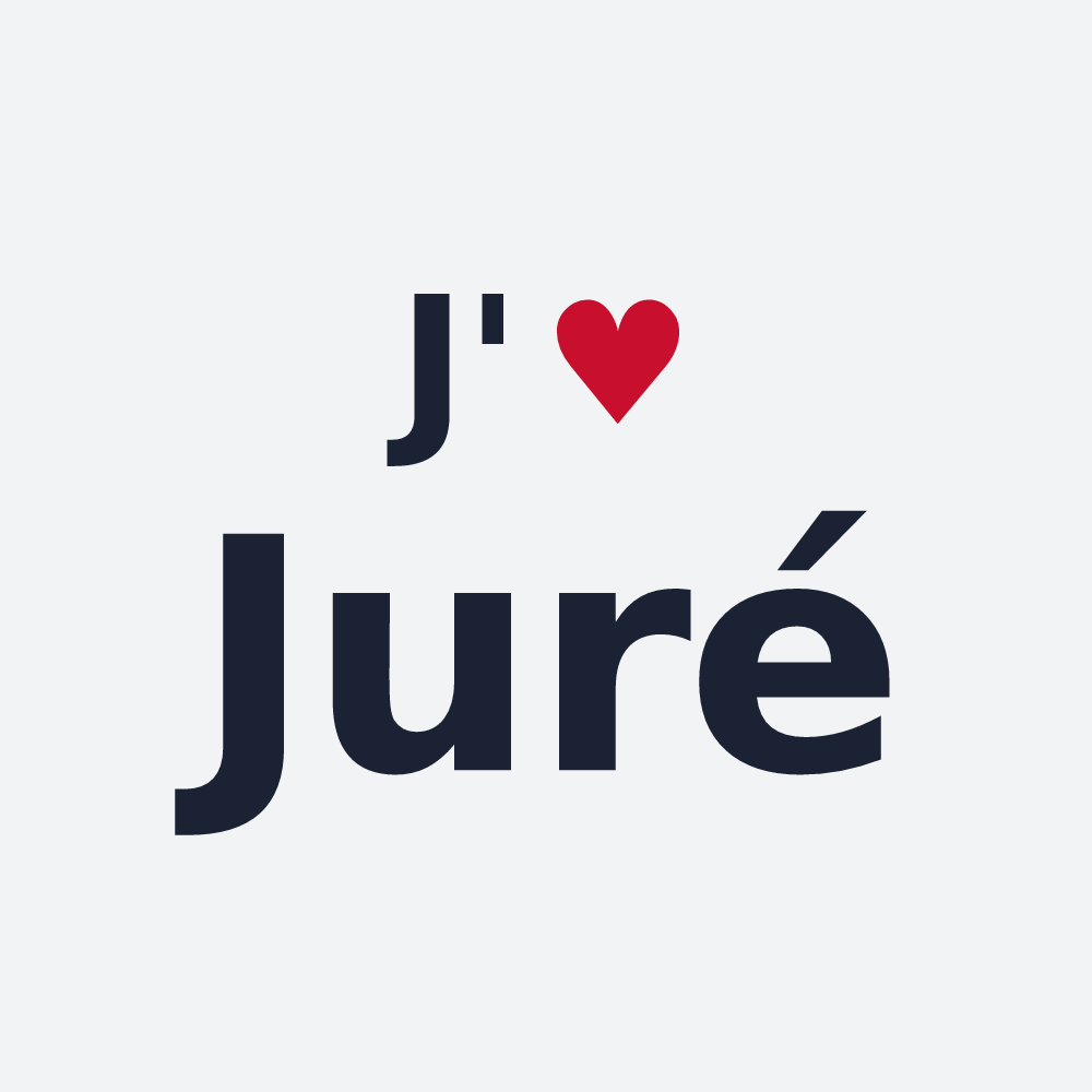 Poster personnalisé Juré — design J'aime Juré