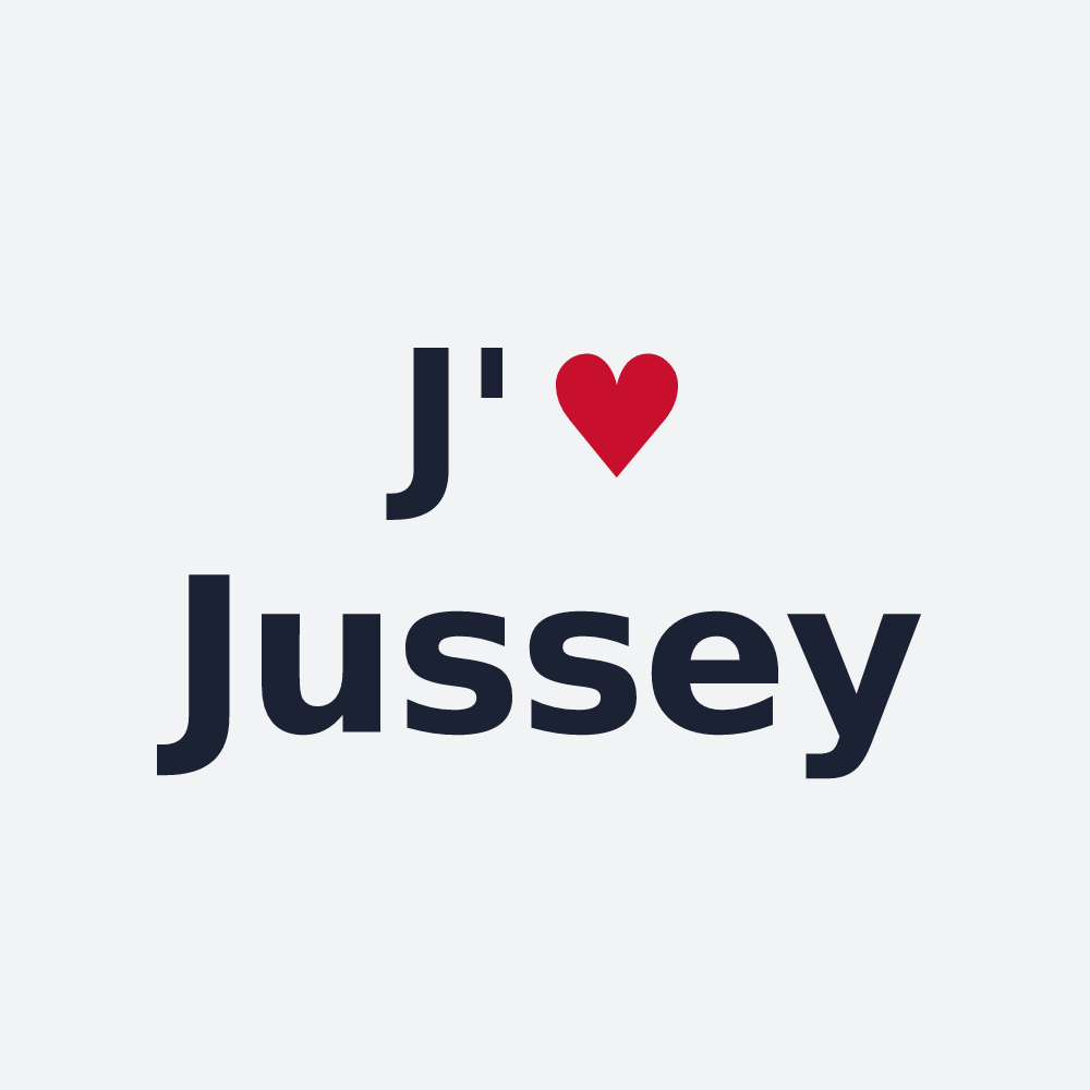 Poster personnalisé Jussey — design J'aime Jussey