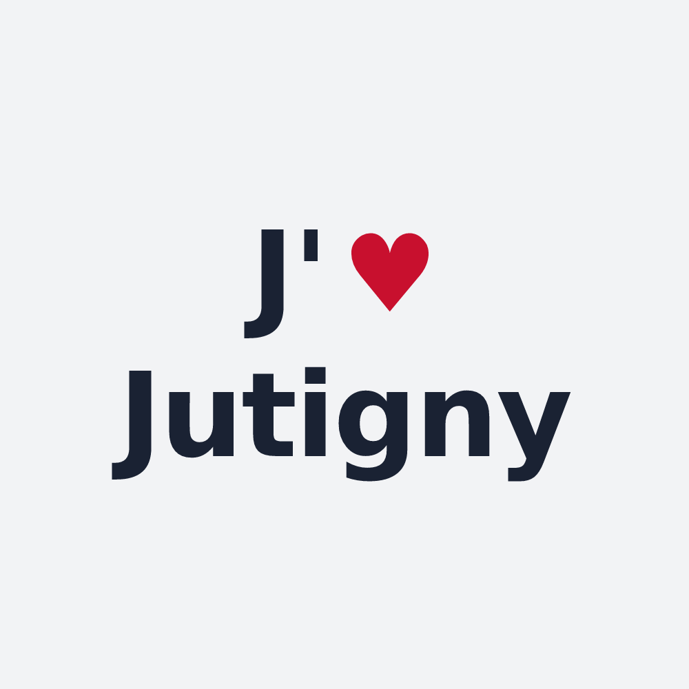 Poster personnalisé Jutigny — design J'aime Jutigny