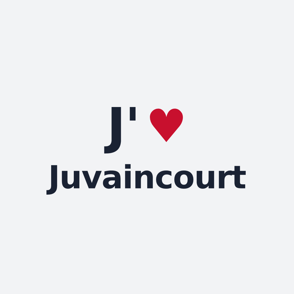 Poster personnalisé Juvaincourt — design J'aime Juvaincourt