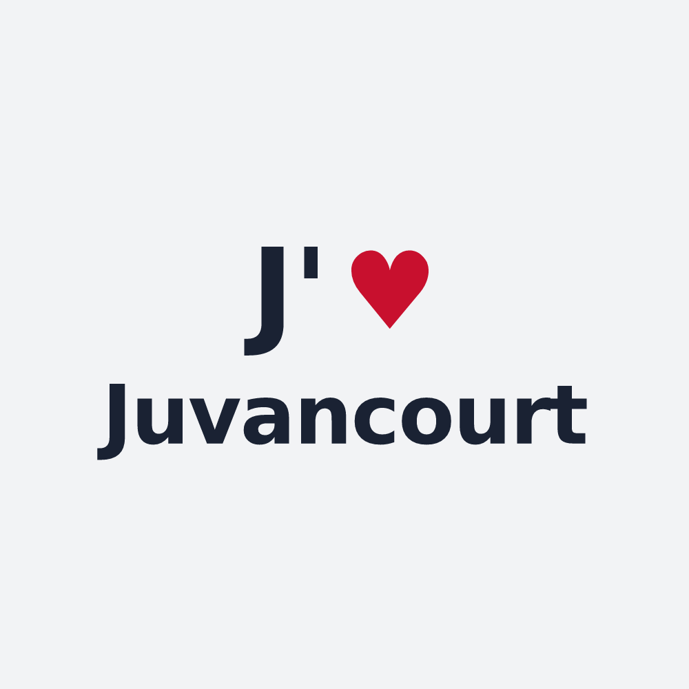 Poster personnalisé Juvancourt — design J'aime Juvancourt
