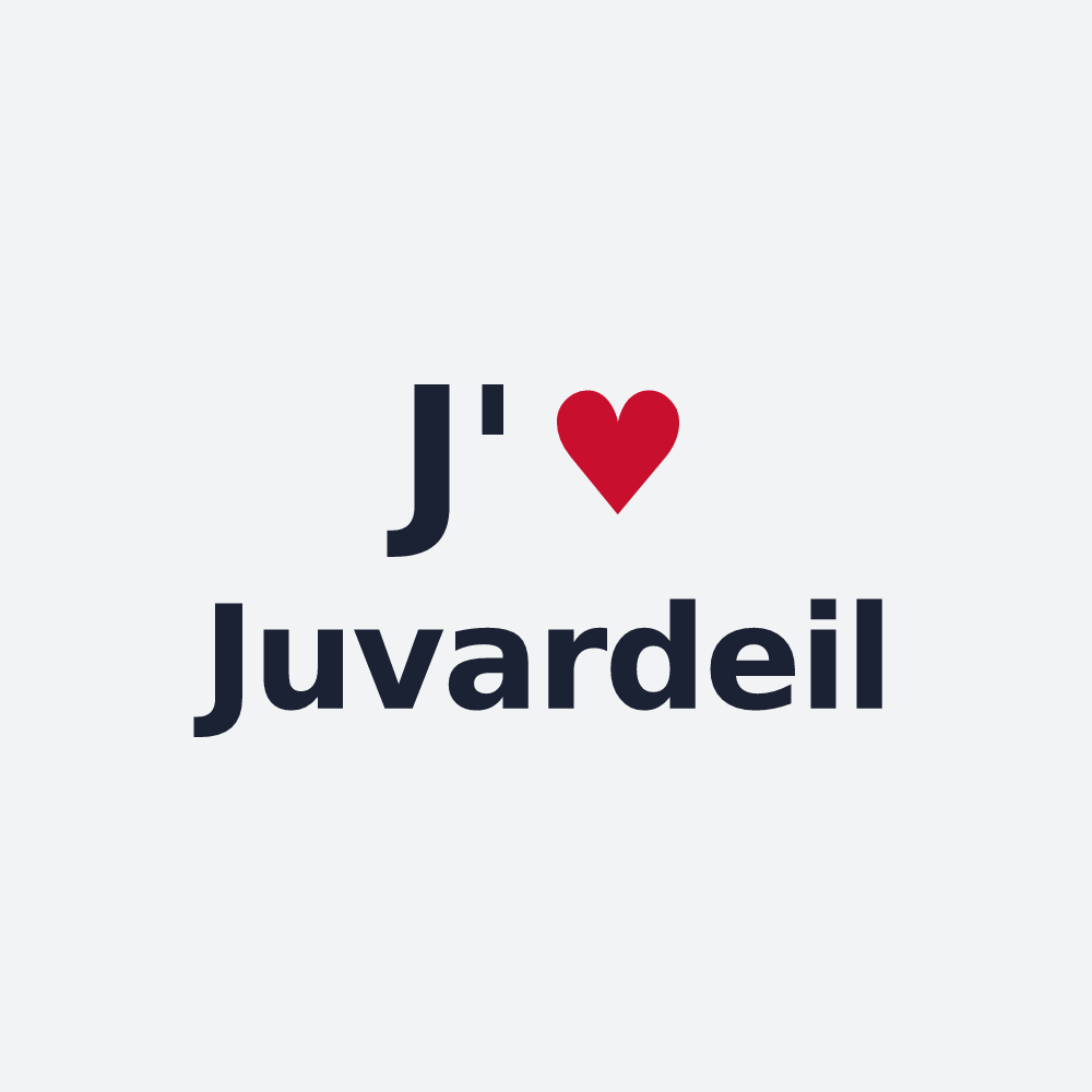 Poster personnalisé Juvardeil — design J'aime Juvardeil