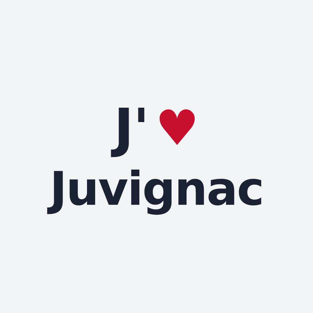 Poster personnalisé Juvignac — design J'aime Juvignac