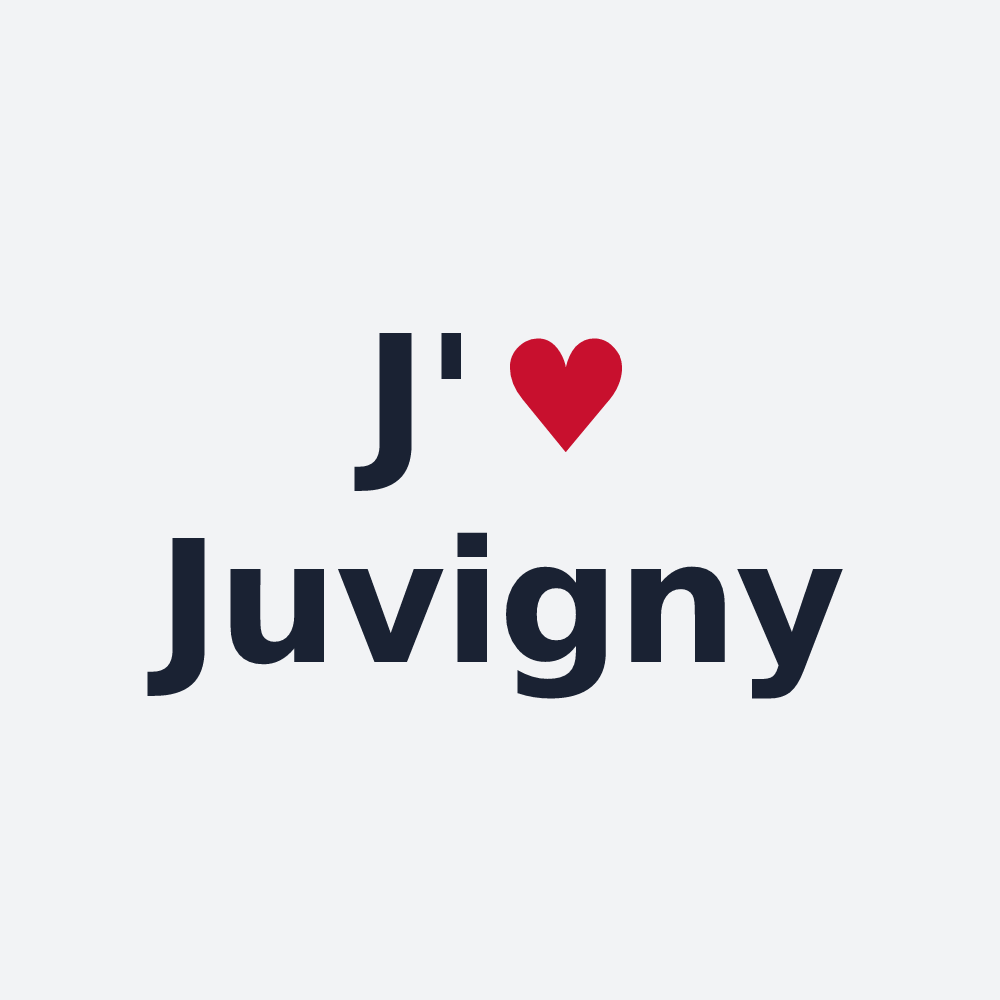 Poster personnalisé Juvigny — design J'aime Juvigny