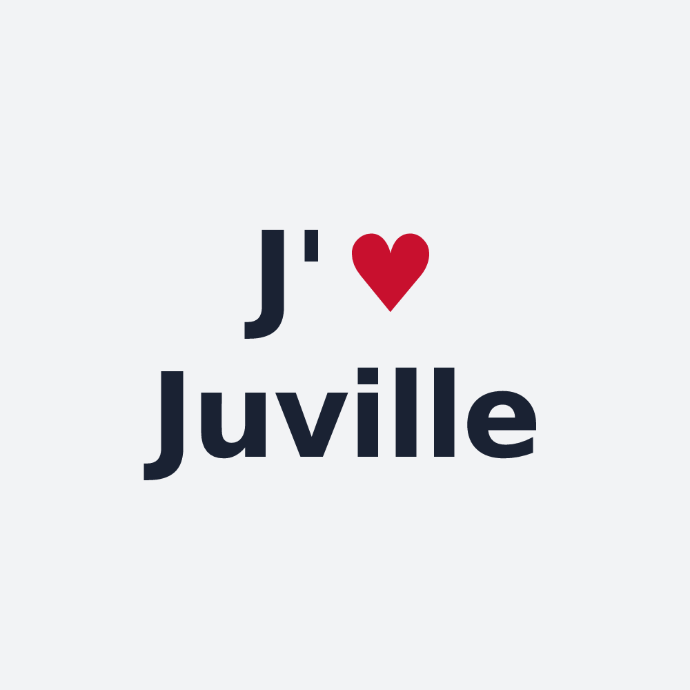 Poster personnalisé Juville — design J'aime Juville