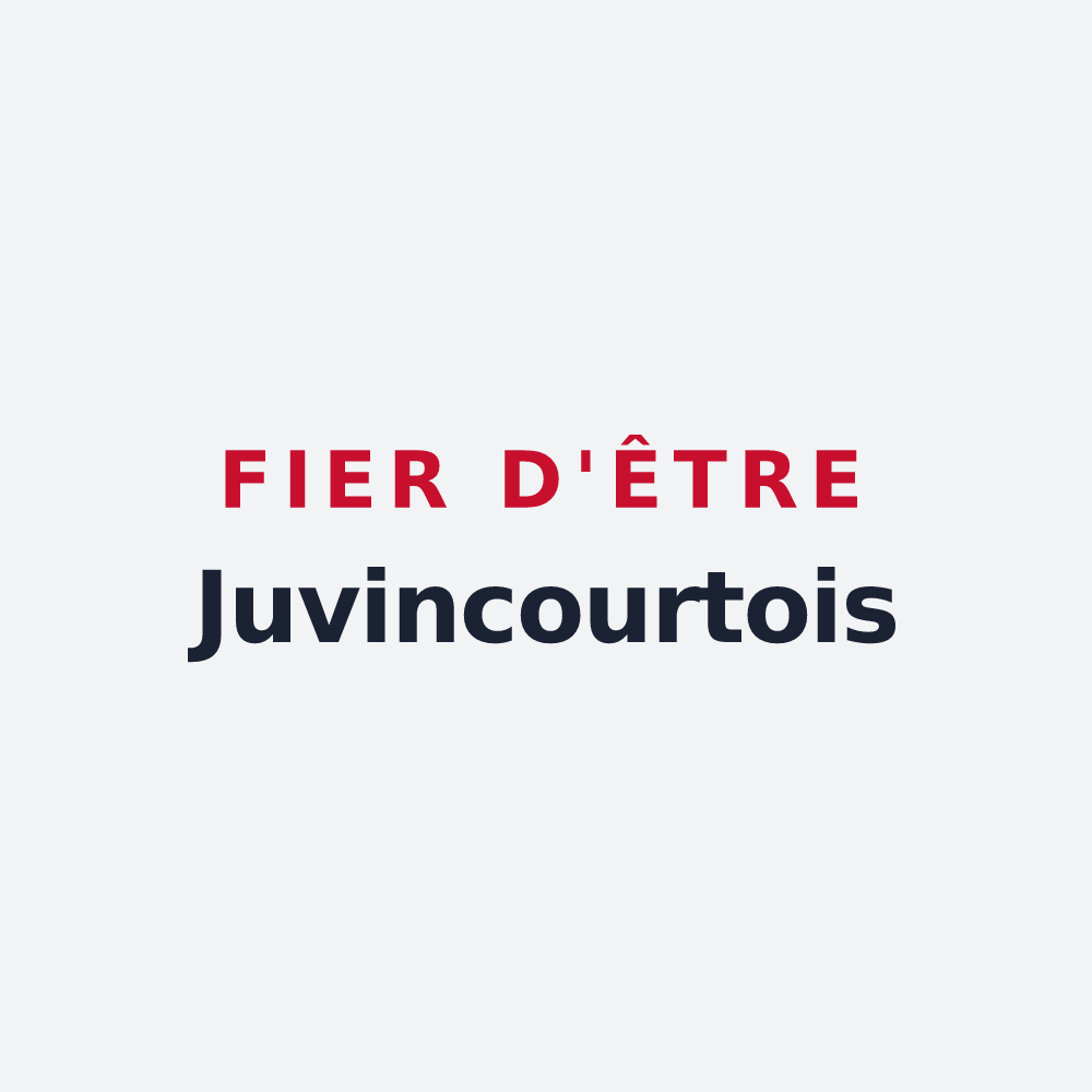 Poster « Fier d'être Juvincourtois » — design pour Juvincourt-et-Damary