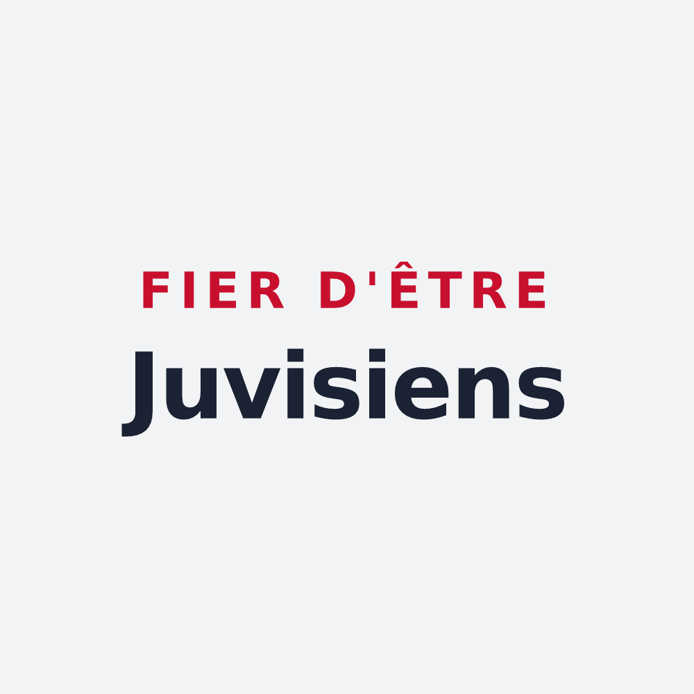 Poster « Fier d'être Juvisiens » — design pour Juvisy-sur-Orge